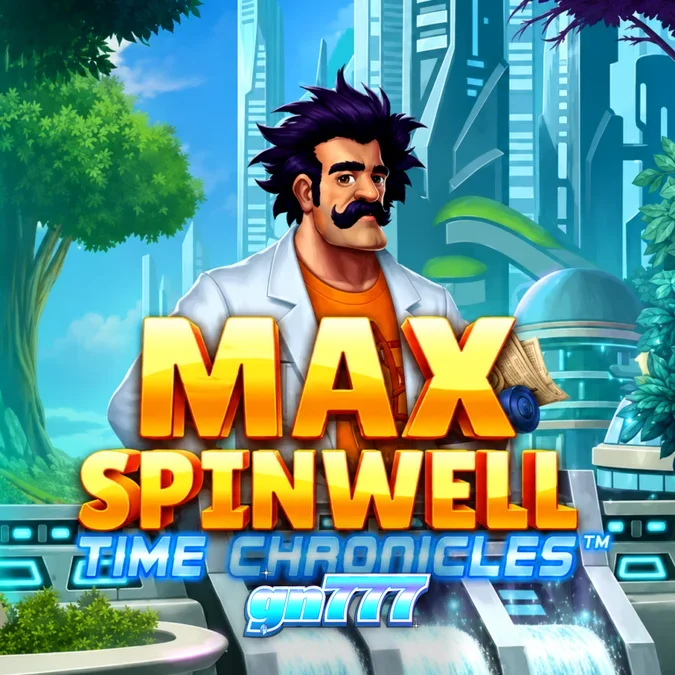 Tampilan visual slot Max Spinwell: Time Chronicles dengan tema perjalanan waktu